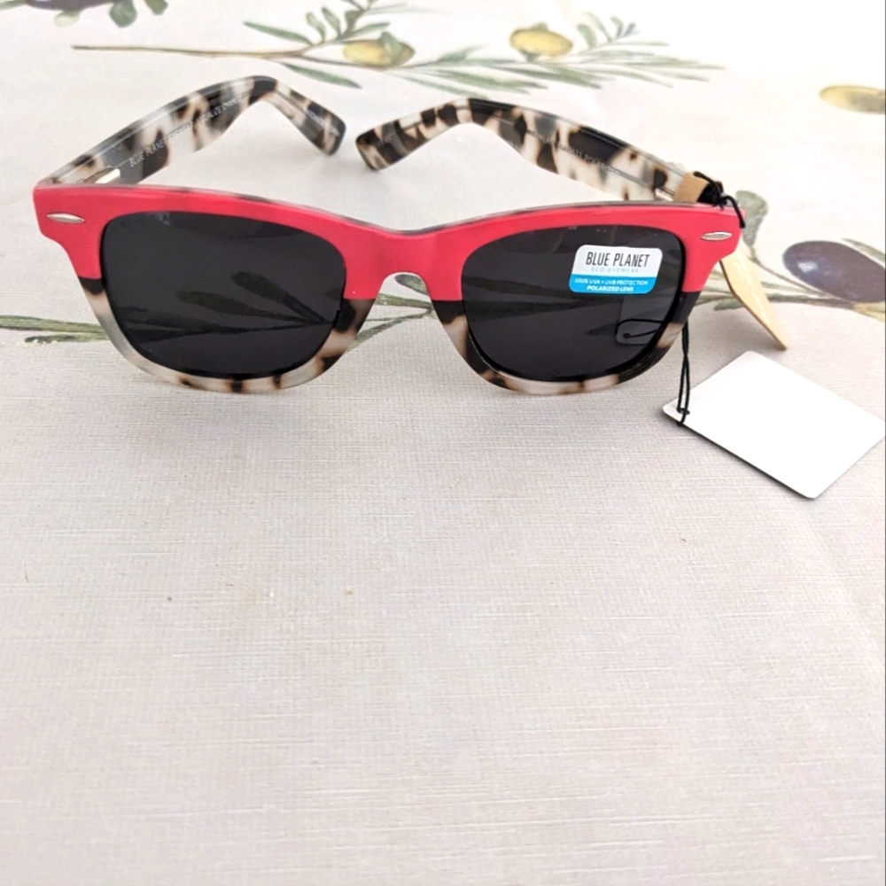 Blue Planet Red/Pink and Tortoise Sunglasses